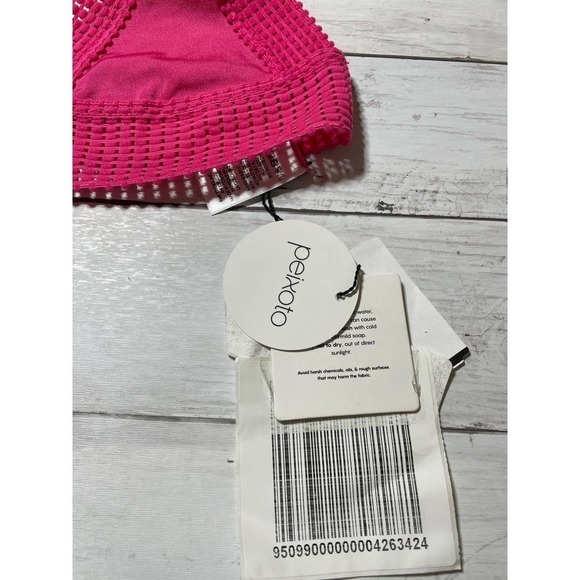 PEIXOTO NAOMI LACE TRIM HALTER BIKINI SWIM TOP - Picture 5 of 9